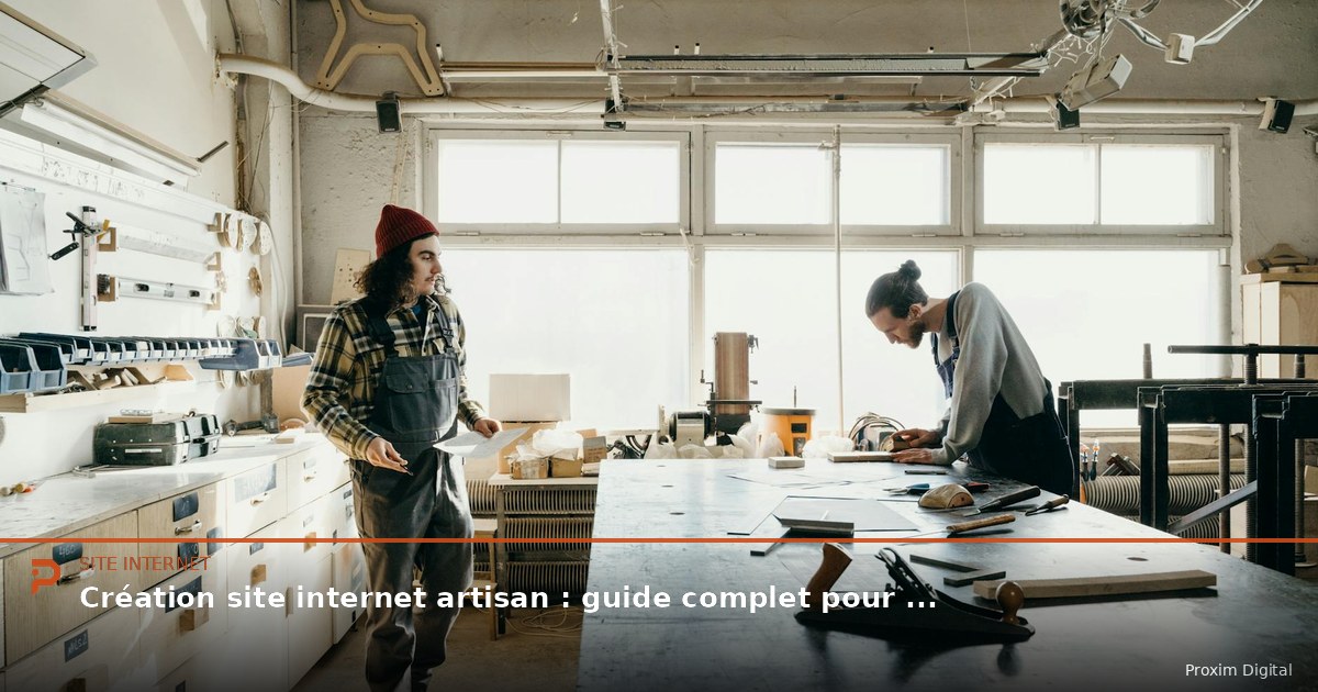 Création site internet artisan : guide complet pour trouver