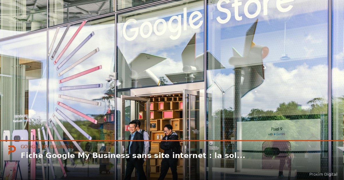 Fiche Google My Business sans site internet : la solution