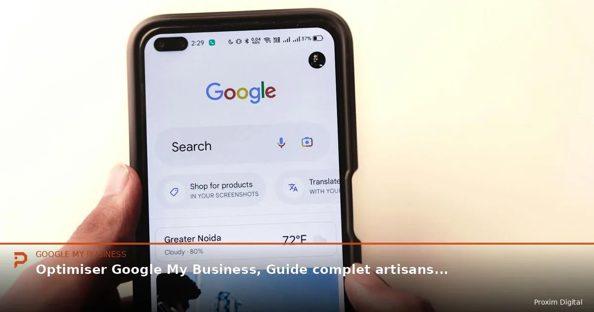 fiche google my business artisan electricien ville exemple realisations