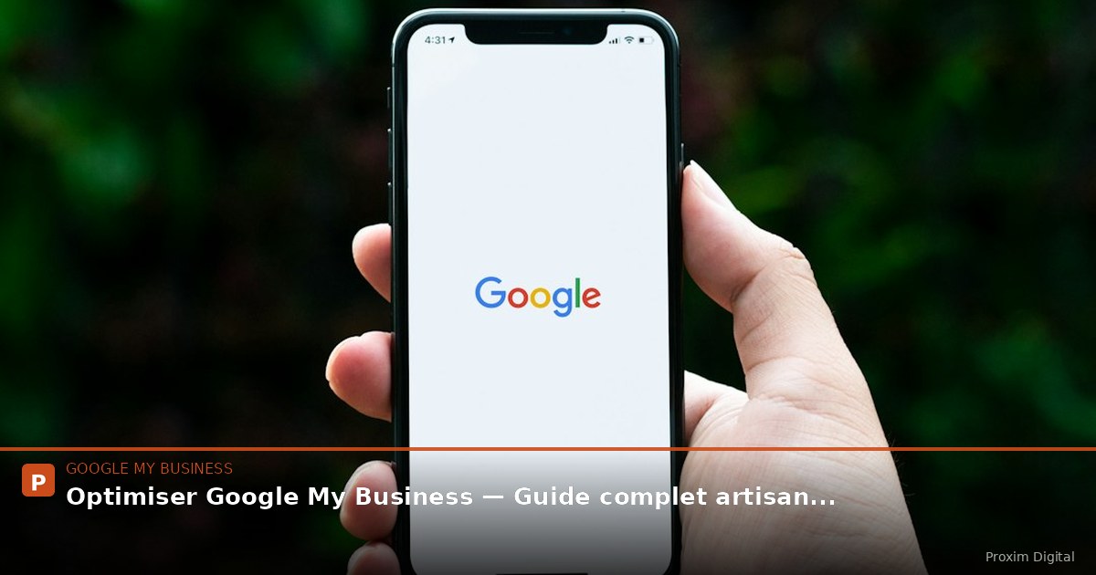 fiche google my business artisan electricien ville exemple realisations