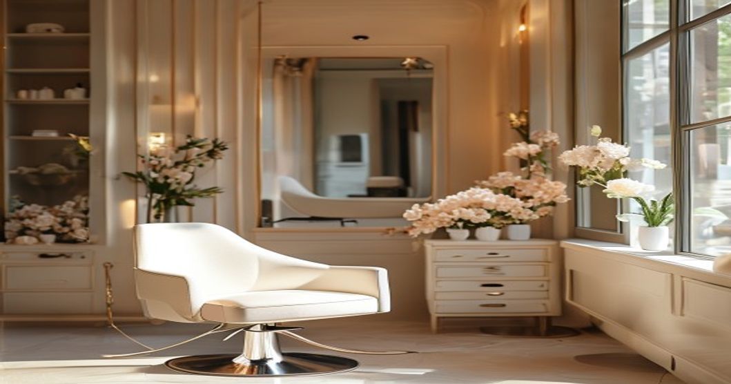 Salon de coiffure moderne et chaleureux